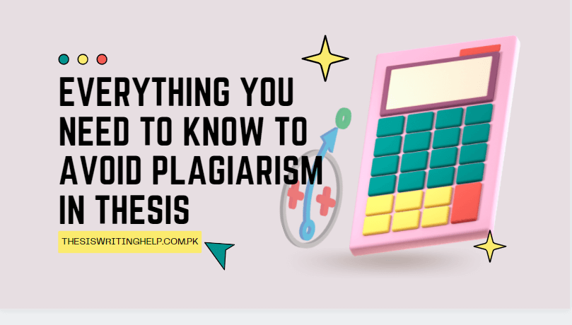 how to avoid plagiarism in thesis